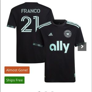 Charlotte FC mls soccer Jersey youth size XL